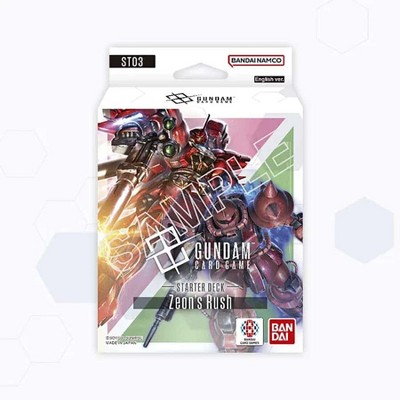 Bandai Gundam Card Game Starter Deck - Zeon's Rush (ST03) - 50 Cards
