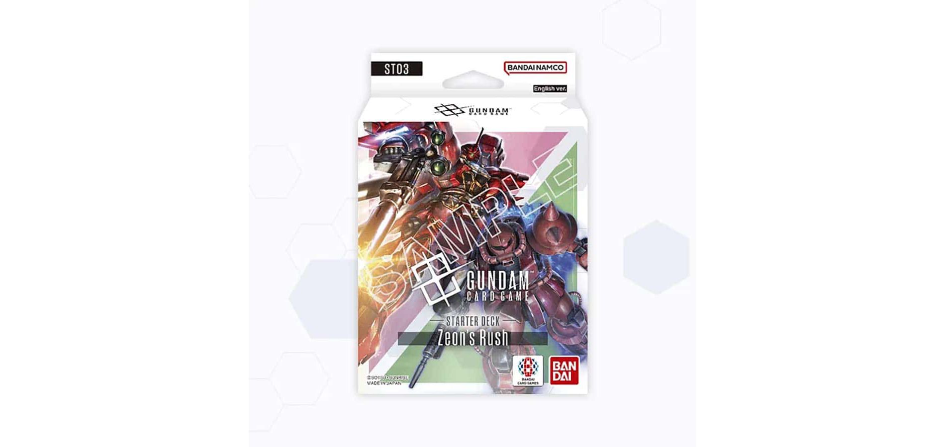 Bandai Gundam Card Game Starter Deck - Zeon's Rush (ST03) - 50 Cards