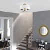 Livex Lighting Brookdale 3 - Light Semi-Flush Mount in  Antique Brass - 3 of 4