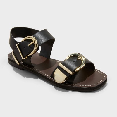 Women's Mira Double Buckle Flat Sandals - Universal Thread™