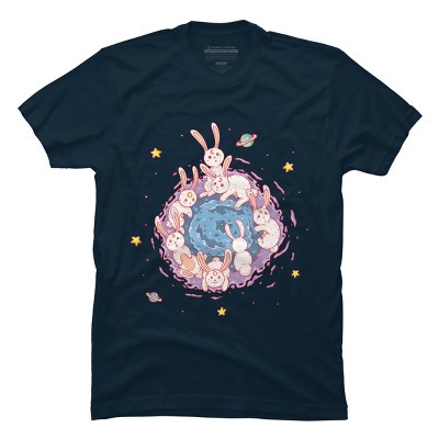 Men's Design By Humans Rabbit Hole By Chofy87 T-Shirt