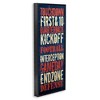 Stupell Industries Rustic Football Phrases, 13" x 30" - 3 of 4