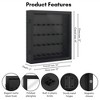 Americanflat 14x14 Minifigure Display Case with Polished Plexiglass - Holds 28 Minifigures - Wall-Mounted Display Case for Small Collectibles - Black - 2 of 4