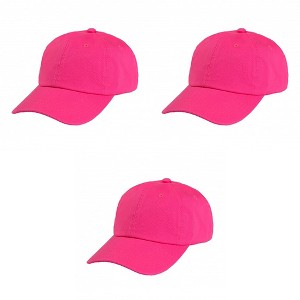 3 Pack Cotton Dad Hats Classic Low Profile Adjustable Caps - 1 of 4