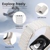 HTUTWOO Magnetic Silicone Compatible with Apple Watch Band Ultra 2 ＆Ultra 49mm 46mm 45mm 44mm 42mm 41mm 38mm for Women men - 2 of 4