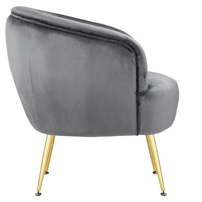 Ren Home Kara Accent Chair with Gold Legs, 4 of 5