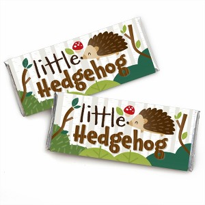 Big Dot of Happiness Forest Hedgehogs - Candy Bar Wrapper Woodland Birthday Party or Baby Shower Favors - Set of 24 - 1 of 4