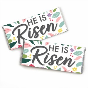 Big Dot of Happiness Religious Easter - Candy Bar Wrapper Christian Holiday Party Favors - Set of 24 - 1 of 4
