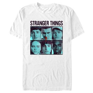 Men's Stranger Things Gang Bleeding Nose Stacked T-Shirt - 1 of 4