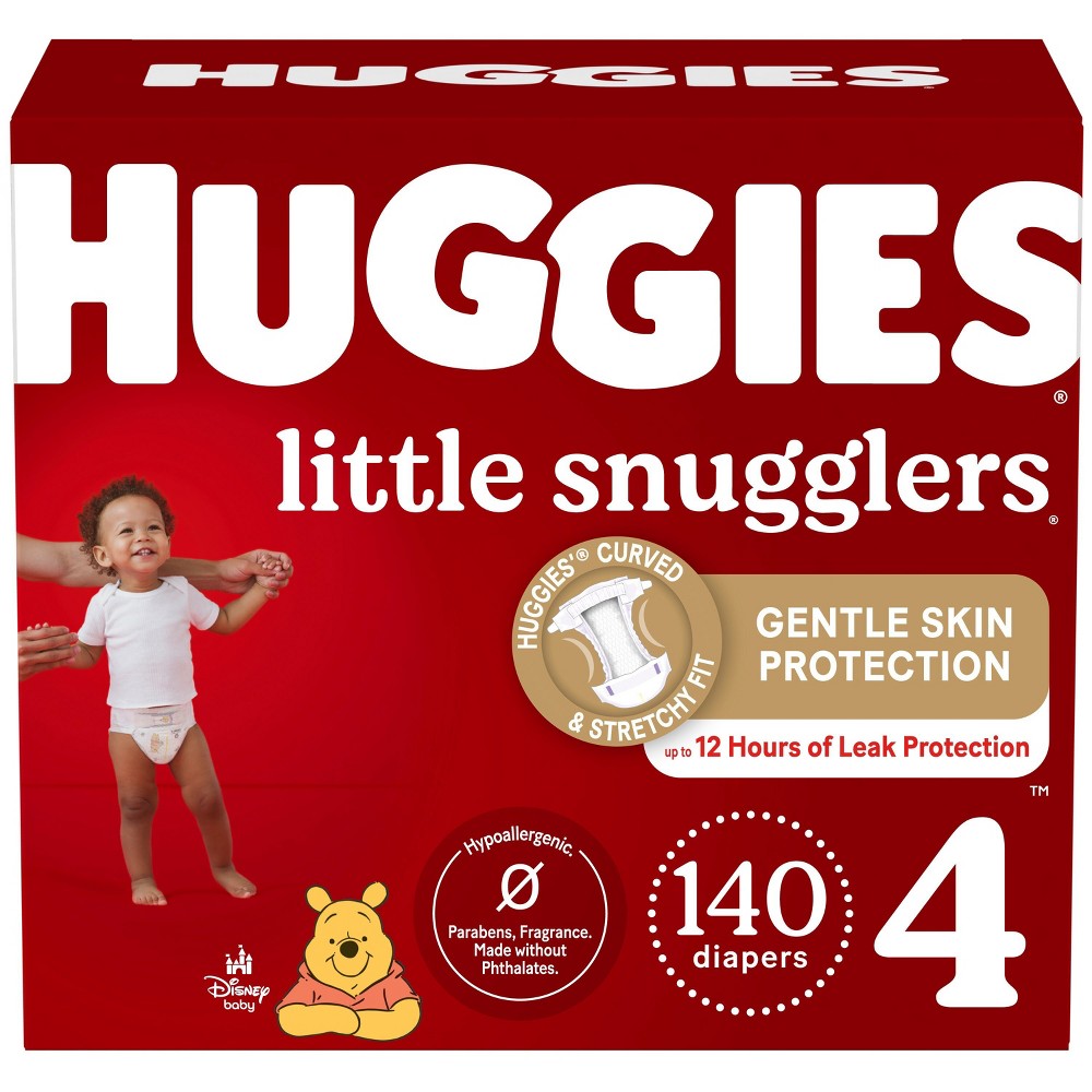 Huggies Little Snugglers Diapers - Size 4 - 140ct