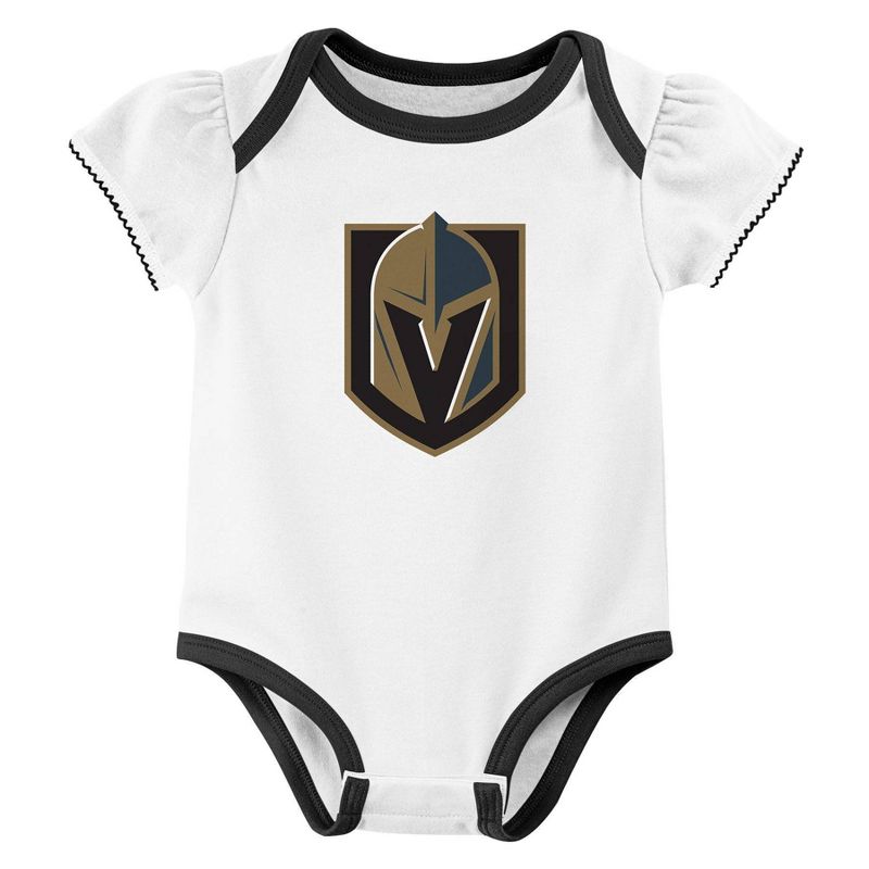 NHL Vegas Golden Knights Infant Girls&#39; 3pk Bodysuit, 2 of 5