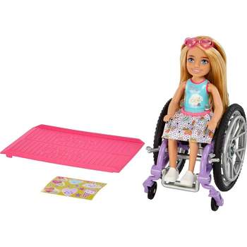 Barbie Chelsea Wheelchair Doll - Sweets Dress