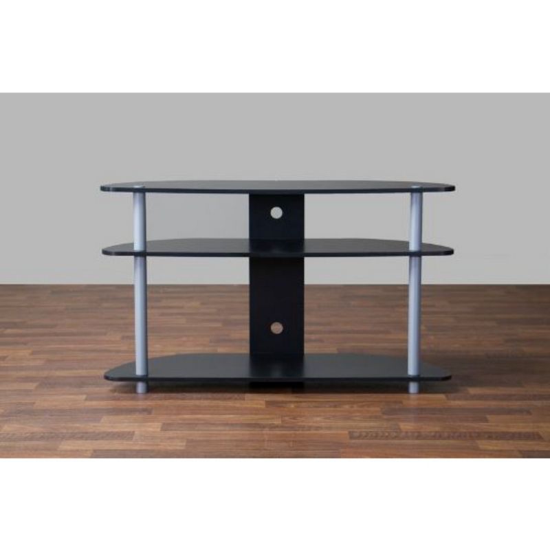 Orbit and Silver TV Stand for TVs up to 40&#34; Black/Silver - Baxton Studio, 5 of 6