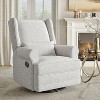 Heynemo Swivel Recliner Chair, Comfy Glider Rocking Chairs with Pillow and Footrest, Swivel Rocking Chair for Bedroom,Nursery - 2 of 4