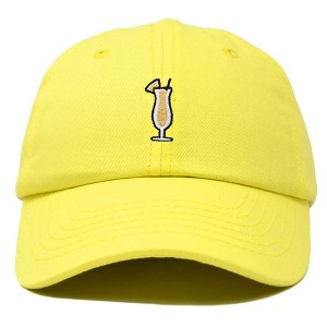 Dalix Pina Colada Embroidered Cap Cotton Baseball Cute Cool Dad Hat Womens - 1 of 4