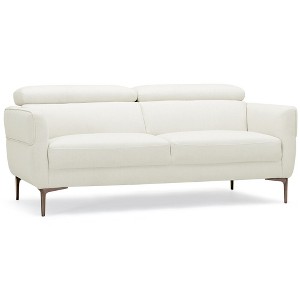 Tangkula Modern Loveseat 72.5" Fabric Sofa Couch w/ Adjustable Headrest & Metal Legs - 1 of 4