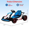 24v Electric Go Kart for Kids 6-12 Years Old, Battery Powered Drifting Ride-on Car with Powerful Motor, Slow Start, Built-in Music - 2 of 4