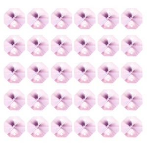 Unique Bargains Crystal Pendants Octagon Beads for DIY Lamp Arts Crafts Decoration 30 Pcs - 1 of 4