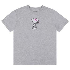 Ladies Peanuts Snoopy Fashion Shirt - Ladies Classic Snoopy Tee - Peanuts Ladies Front and Back Tee - 1 of 4