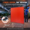 VEVOR Welding Screen with Frame,6' x 6' Welding Curtain Screen, Flame-Resistant Vinyl Welding Protection Screen on 4 Swivel Wheels (2 Lockable), Red - 4 of 4