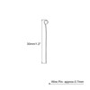 Unique Bargains DIY Craft Necklaces Bracelets Earrings Jewelry Making Iron 21 Gauge Eye Pins 200 Pcs - 2 of 4