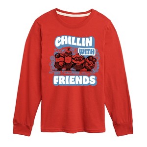 Boys' - Despicable Me Minions - Chillin' with Friends Long Sleeve Graphic T-Shirt - 1 of 4