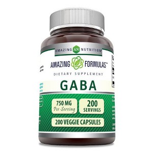 Amazing Formulas GABA 750 Mg 200 Veggie Capsules - 1 of 1