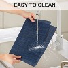 Aoibox Vinyl Placemats Set of 4, PVC Woven Washable Non-Slip Table Mats, Heat Resistant Wrinkle Free Place Mats for Dining Table, Easy to Clean - 3 of 4