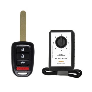 Car Keys Express Honda Simple Key HNRH-H4TZ2SK: Automotive Replacement Part, Metal, 1 Year Warranty, Black & White - 1 of 4