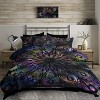 Wikineon King Size Flowers Pattern Comforter Set 8PCS King Size Soft Bedding Set 1 Comforter 1 Pilow Cover 1 Flat Sheet 1 Fitted Sheet 4 Cushion Cover - 2 of 4