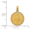 Black Bow Jewelry 14k Yellow Gold, Round Miraculous Medal Pendant - 4 of 4