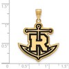 Black Bow Jewelry 14k Yellow Gold Plated Sterling Silver Rollins College Tars NCAA Extra Large Pendant - 2 of 3