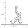 Black Bow Jewelry 10k White Gold Alabama Crimson Tide NCAA Small Pendant - 2 of 3