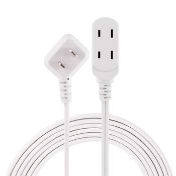 Philips 15' 3-Outlet Polarized Extension Cord Indoor White