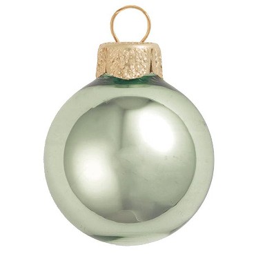 Northlight 12ct Shiny Glass Ball Christmas Ornament Set 2.75" - Shale Green