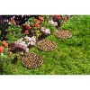 Evergreen Recycled Rubber Stepping Stones, Set of 3 - Golden Medallion - 2 of 4