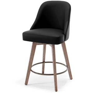 Bekrvio 26'' Counter Height Bar Stools, PU Leather Upholstered - 1 of 4