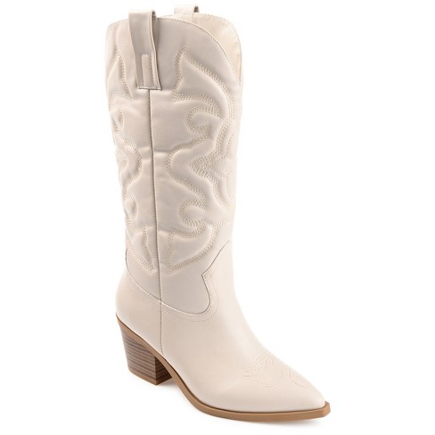 Journee Collection Womens Chantry Pointed Toe Pull On Western Boots : Target