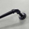 Lumi Home Furnishings 72"x144" Wraparound Single Steel Curtain Curtain Rod Matte Black - 2 of 4
