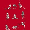 Men's Design By Humans Skeleton Yoga By huebucket T-Shirt - 2 of 4