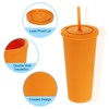 Unique Bargains Insulated Double Wall Acrylic Straw Tumbler - 3 of 4