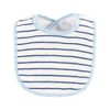 Hudson Baby Infant Boy Fiber Filled Drooler Bibs 3pk, I Love Daddy Coronet Blue, One Size - 4 of 4