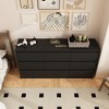 Hitow Chest of Drawers 9 Drawer Horizontal Dresser Wooden Dresser Minimalist Hidden Handle Design - 2 of 4