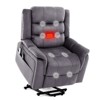 Bestier 37" Power Lift Recliner Chair With Massage and Heating for Living Room, Electric Lift Recliner Single Sofa with Side Pockets for Elderly - 2 of 4