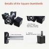 Cast Iron Dumbbells with PU Coating and Anti-slip Grip for Strength Training Resistance Training Build Muscle and Full Body Workout - 4 of 4