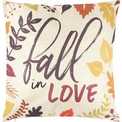 Set of 4 Autumn Quotes Polyester Pillow Covers
