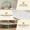 5 Tier Bookcase, 71" Arched Bookshelf, Freestanding Shelving Unit Storage Organiser, Metal Frame BookCase for Living Room Bedroom Home Office - 3 of 4