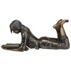 Design Toscano Young Scholar Reading Girl Bronze Garden Statue - 4 of 4