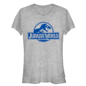 Juniors Womens Jurassic World Simple T. Rex Logo T-Shirt - 1 of 3