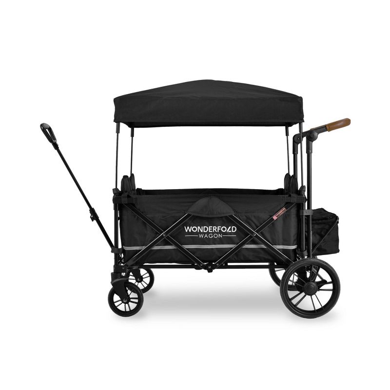 WONDERFOLD X4 Push and Pull 4 Seater Wagon Stroller - Black, 2 of 6